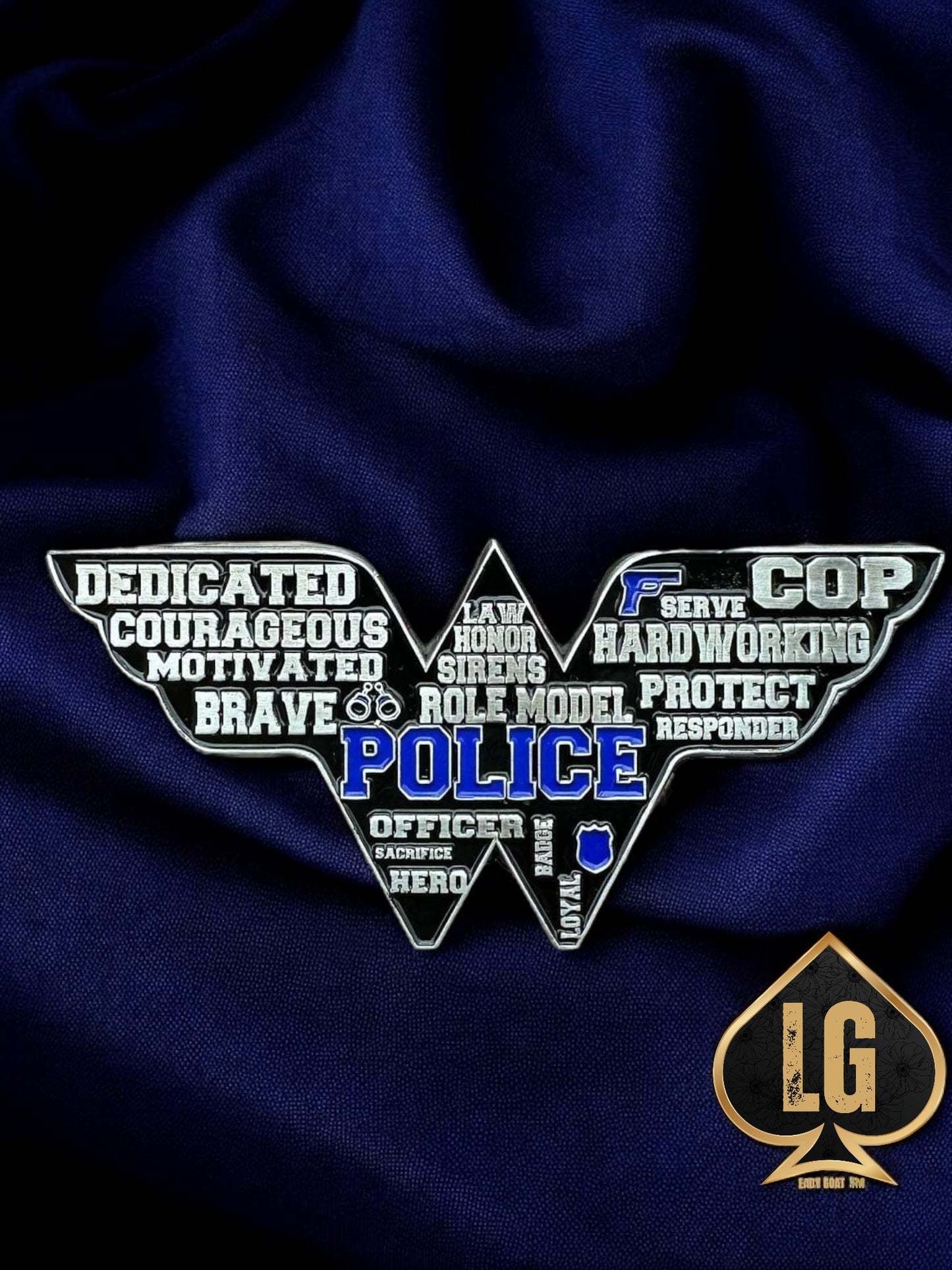 WW Blue Line Challenge Coin 24"ππ€π