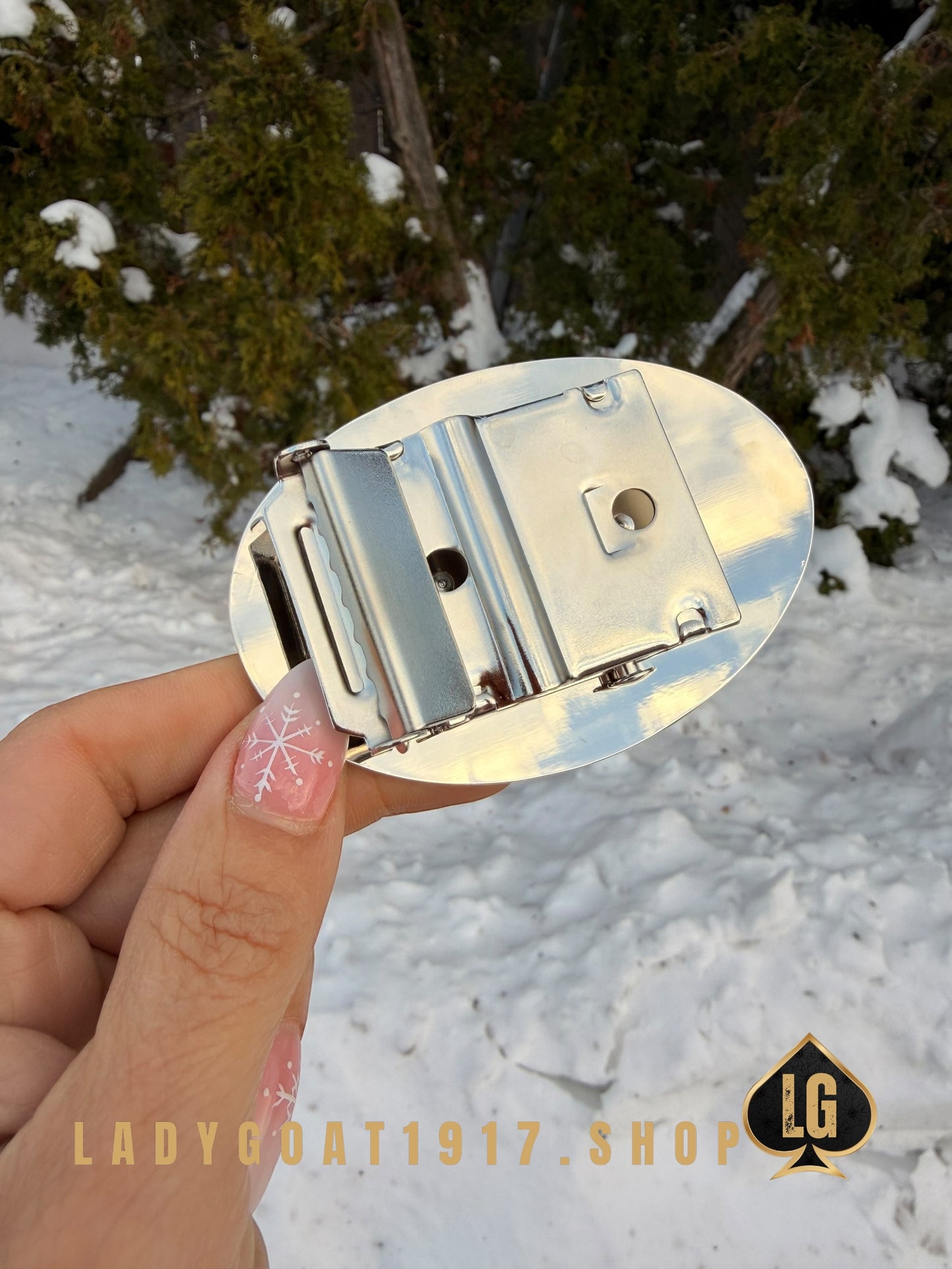 Boricua Sailor Belt Buckle Shiny