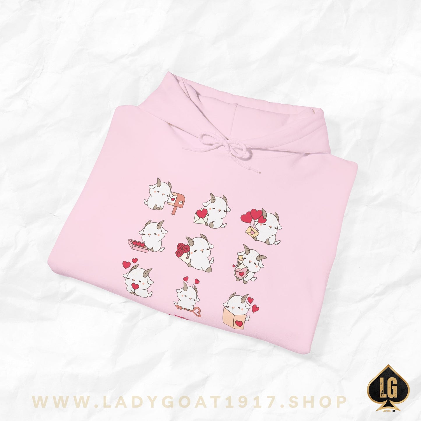 Hello Goat Valentine Unisex Hoodie