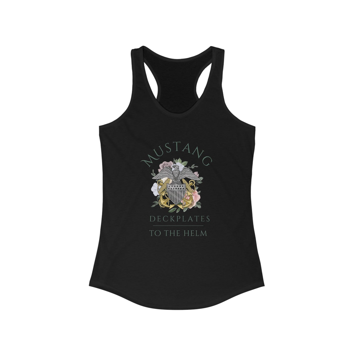 Navy Officer Women's Ideal Racerback Tank