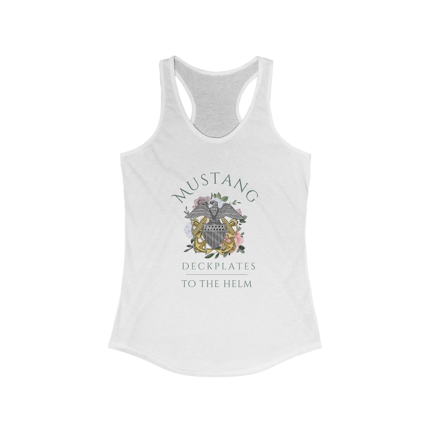 Navy Officer Women's Ideal Racerback Tank