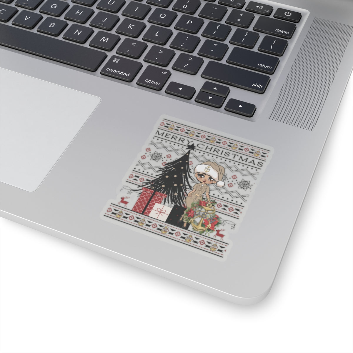 Khaki Christmas V1 Stickers
