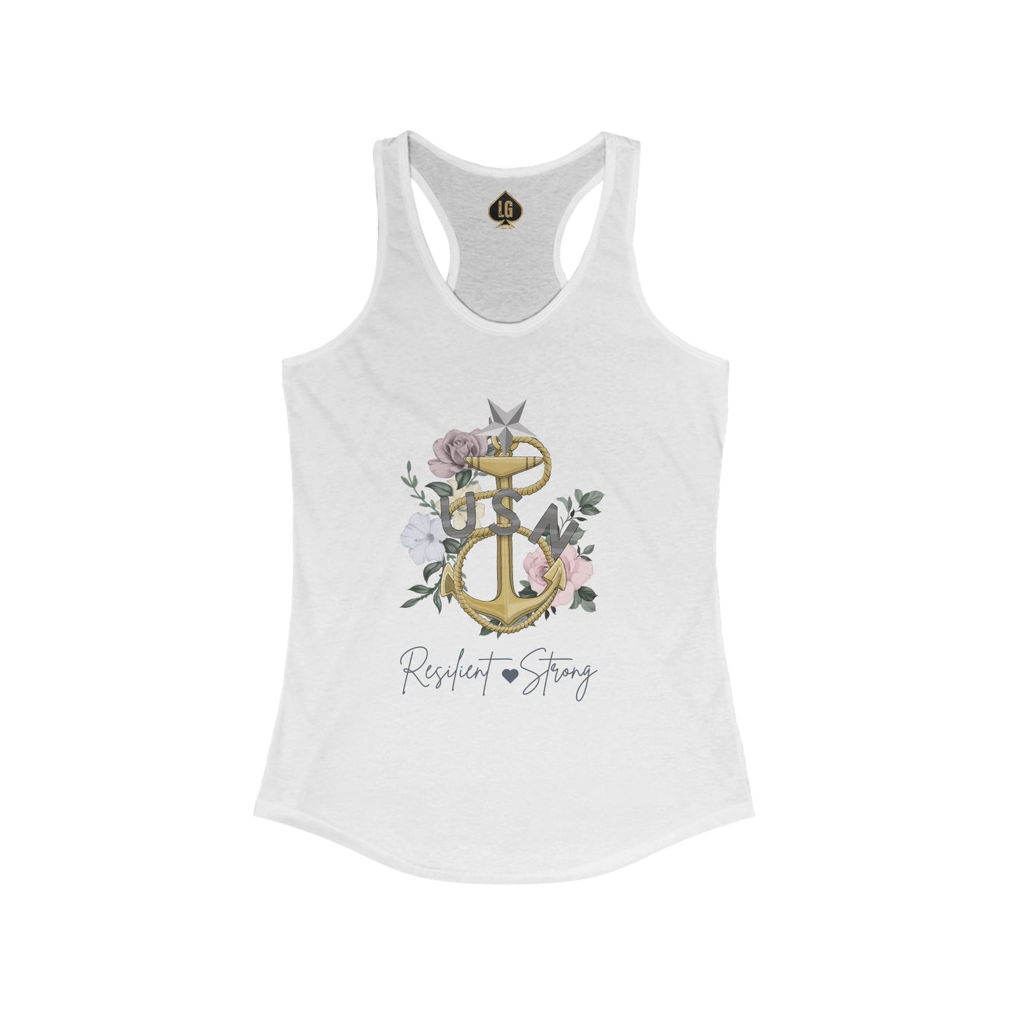 Resilient and Strong V8 Women's Ideal Racerback Tank