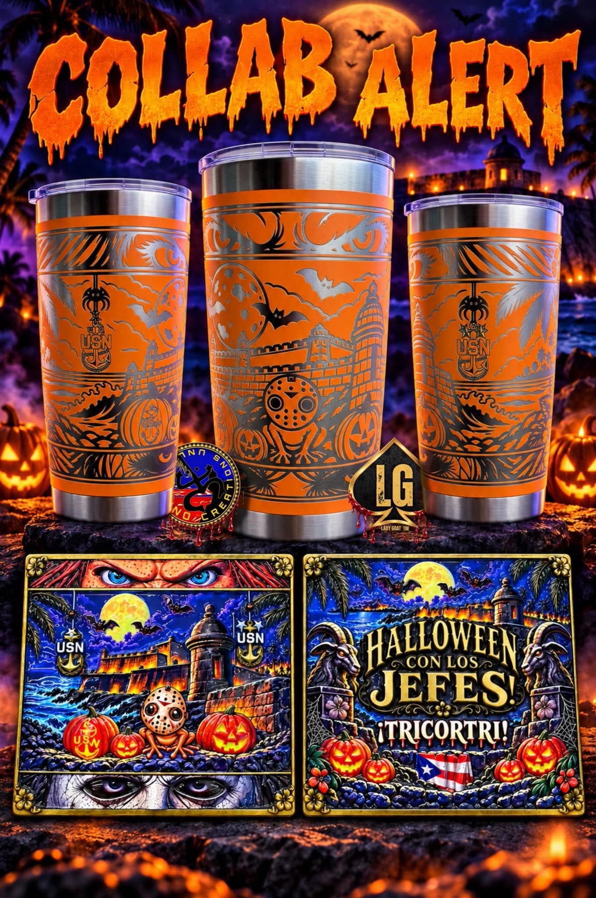 Halloween Jefes Collab | Taíno Creations PRE-SALE