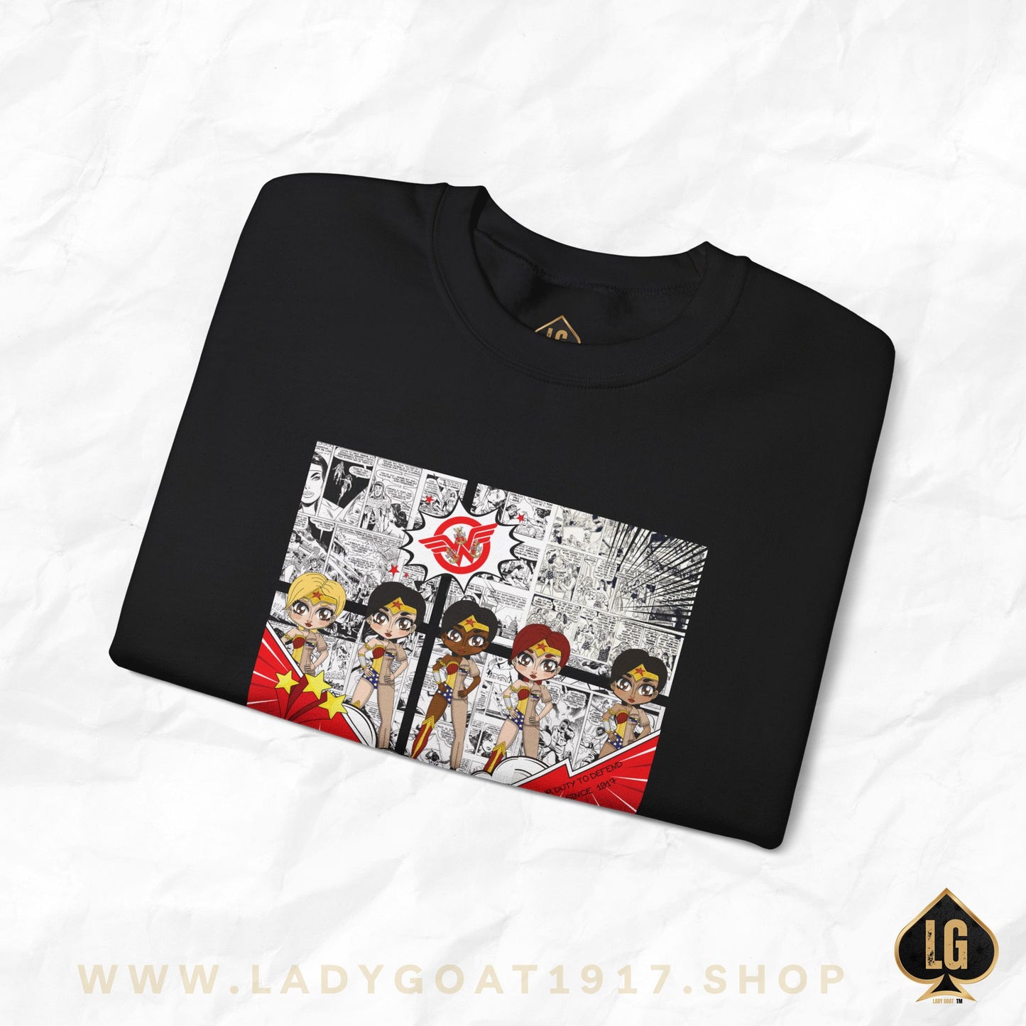 News Flash Comic Crewneck Sweater