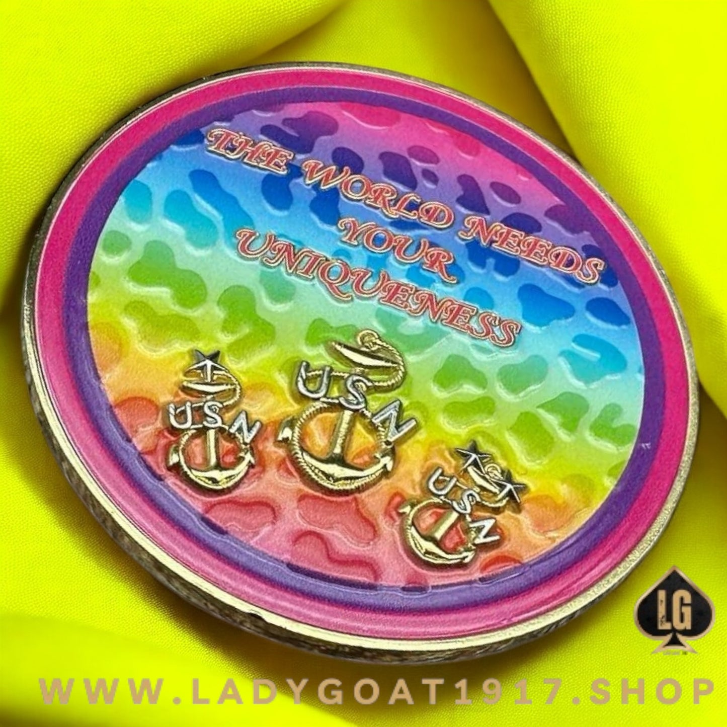 Lady Goat LF Challenge Coin 25”