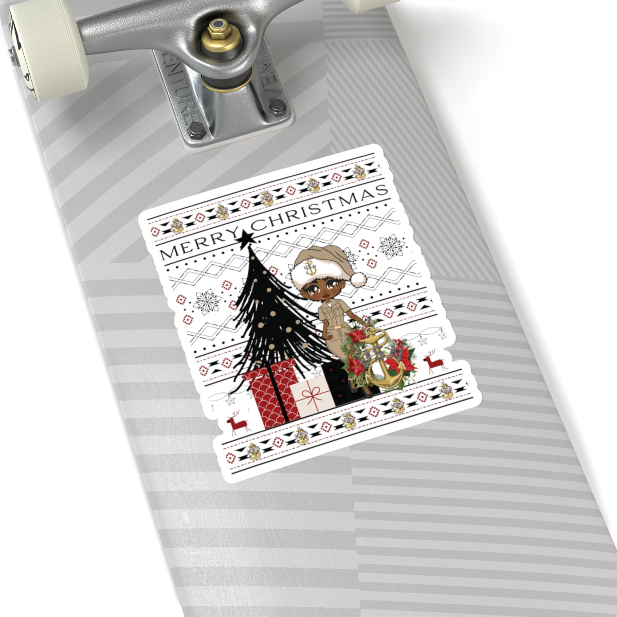 Khaki Christmas V2 Stickers