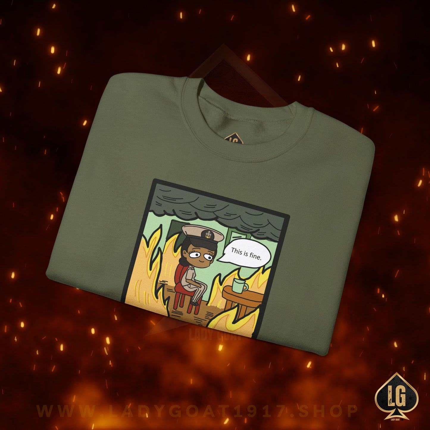This is Fine ! V5 SCPO Crewneck Sweater