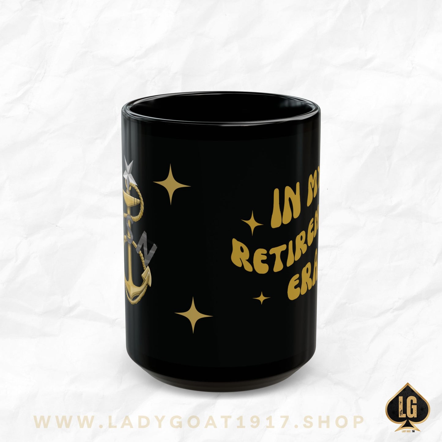 SCPO Retirement Era Black Mug