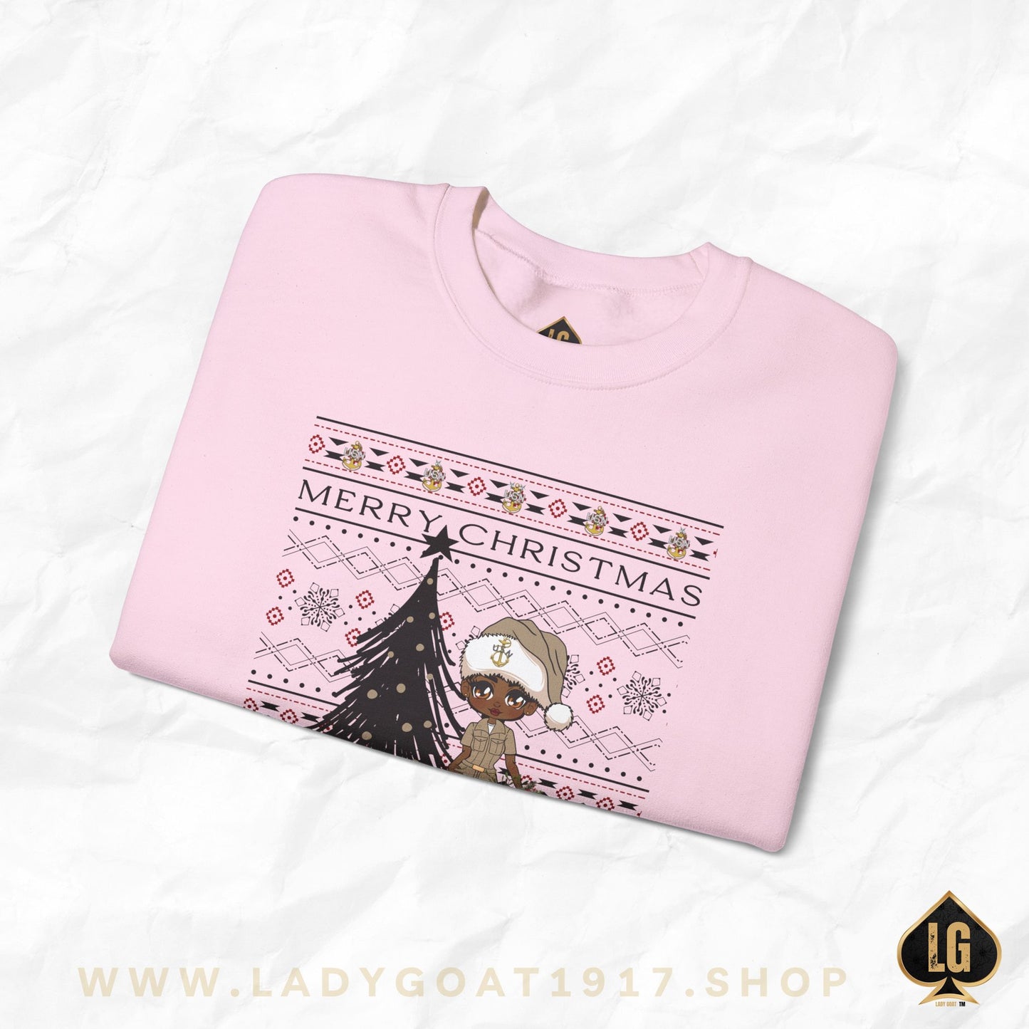 Khaki Christmas V2 Crewneck Sweater