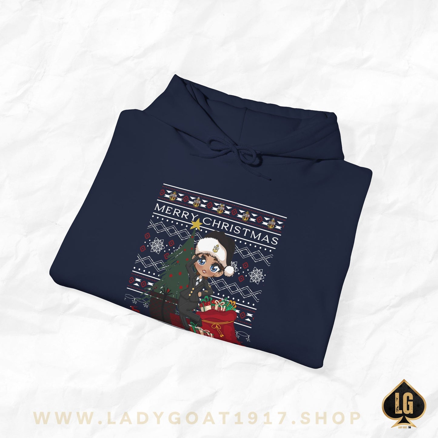 Christmas Blues V7 Unisex Hoodie