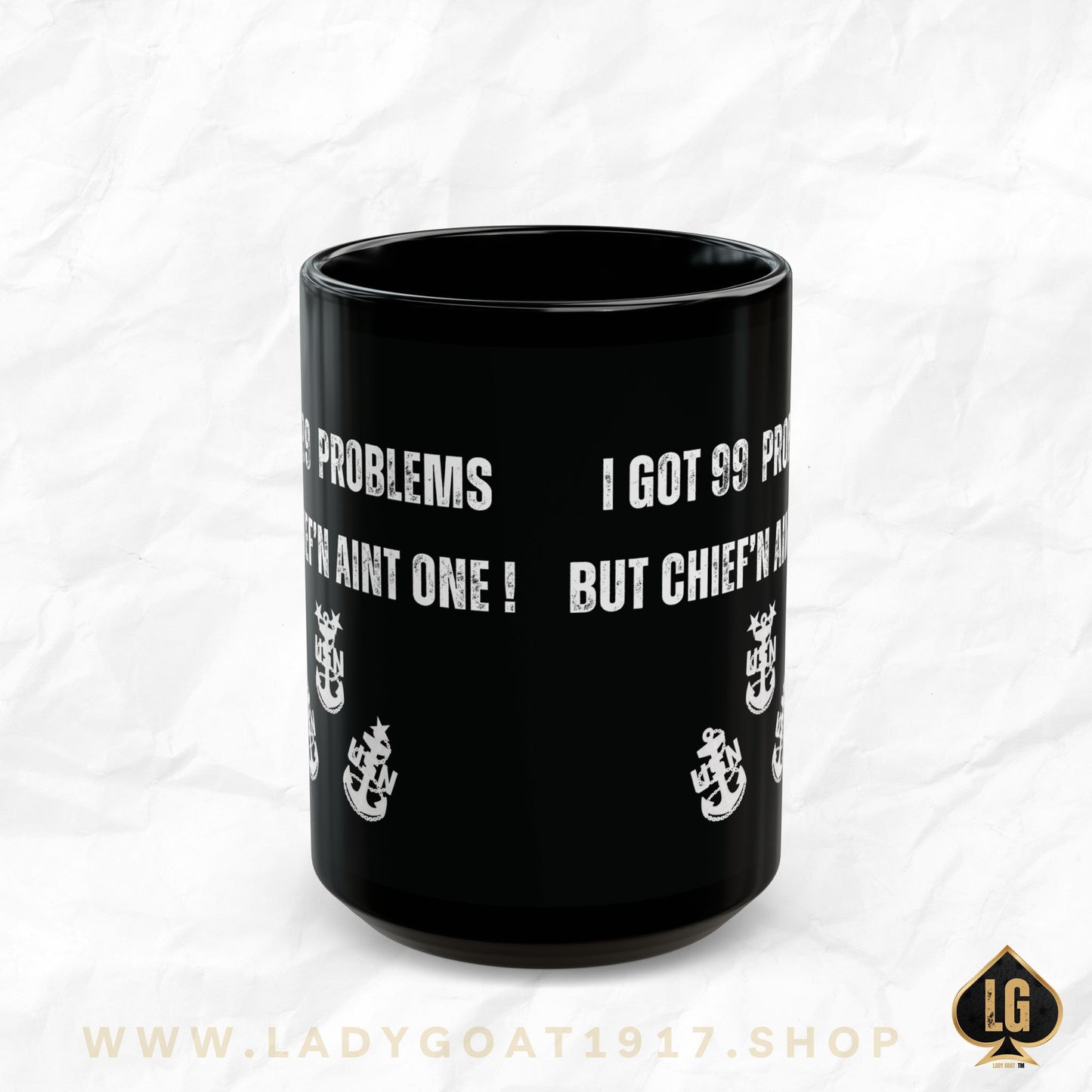 99 Problems Black Mug
