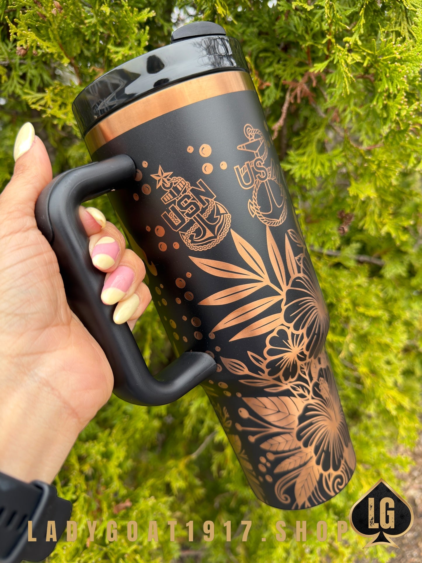 Crest of Wave Black Cooper 40oz Tumbler Limited SHIP APR 18