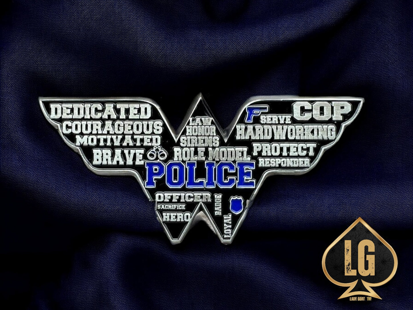 WW Blue Line Challenge Coin 24"ππ€π