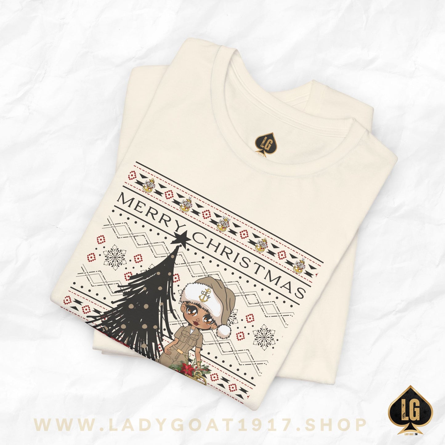 Khaki Christmas V1 Unisex Tee