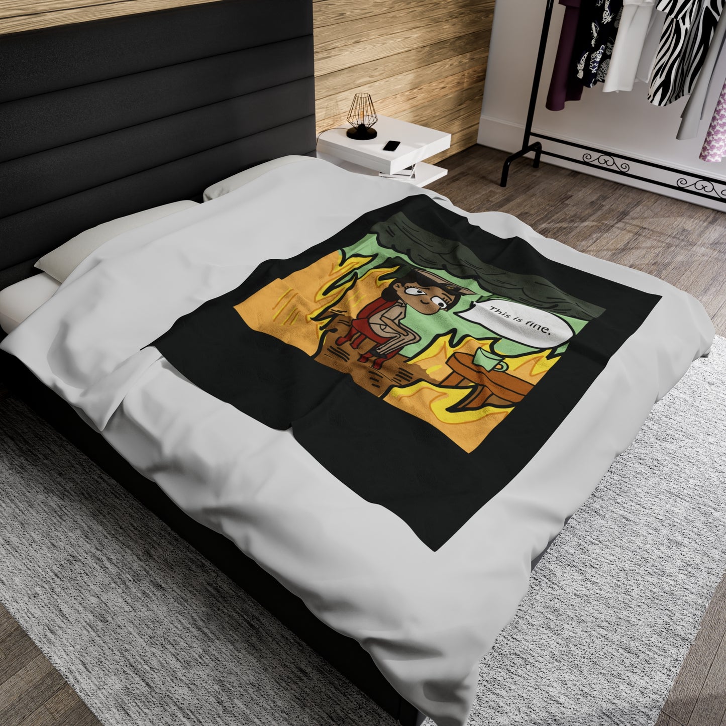 This is Fine ! V1 CPO Fleece Blanket