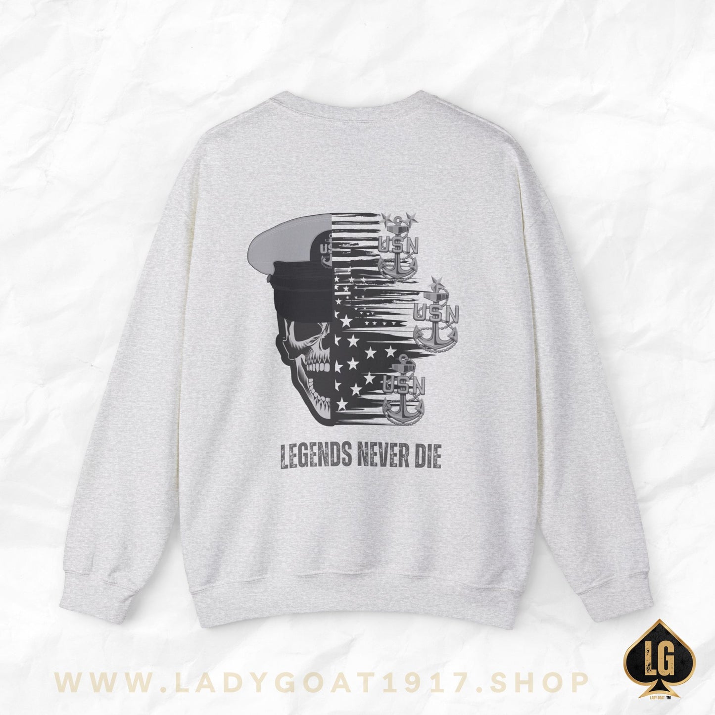 Legends Never Die Crewneck Sweater