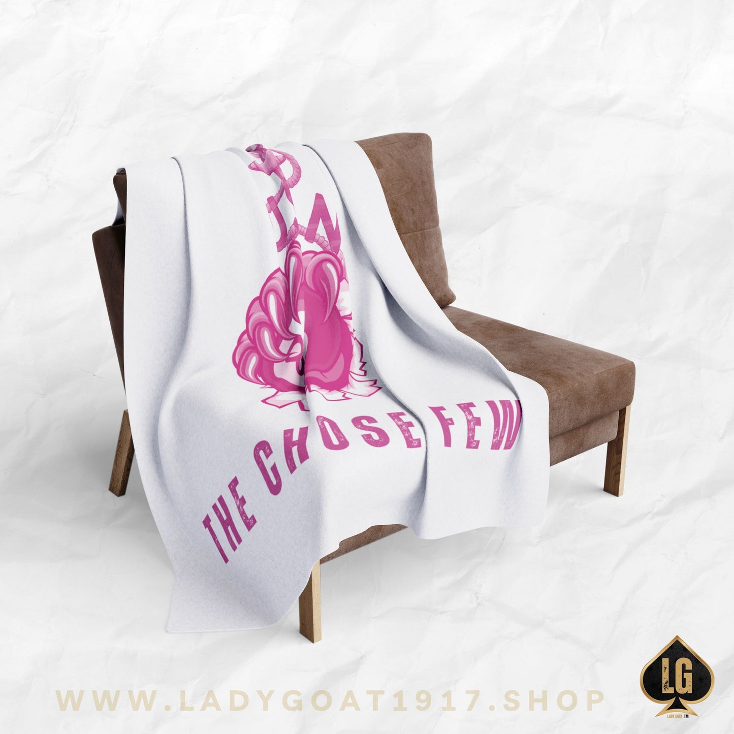 Lady Eights White Fleece Blanket