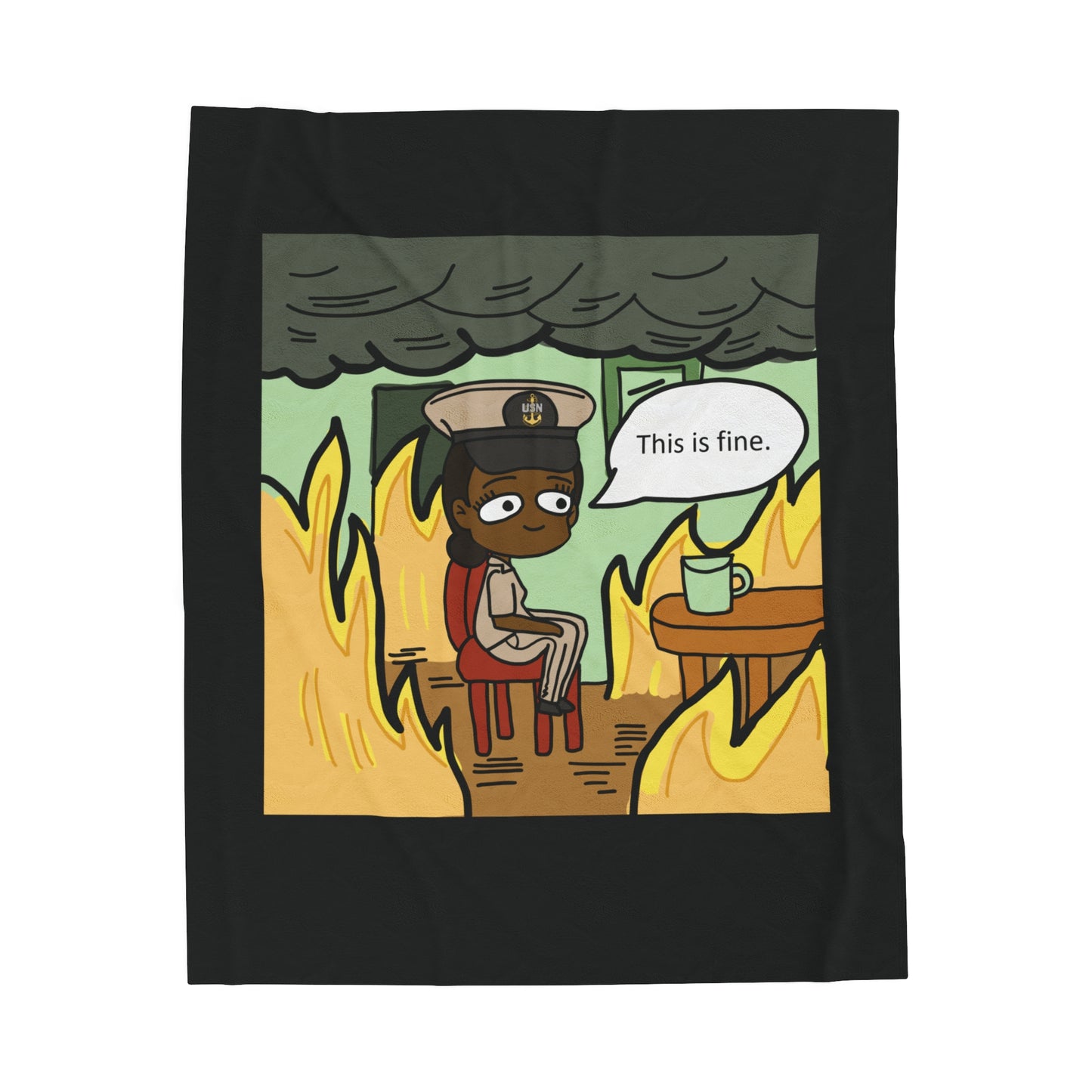 This is Fine ! V6 CPO Fleece Blanket