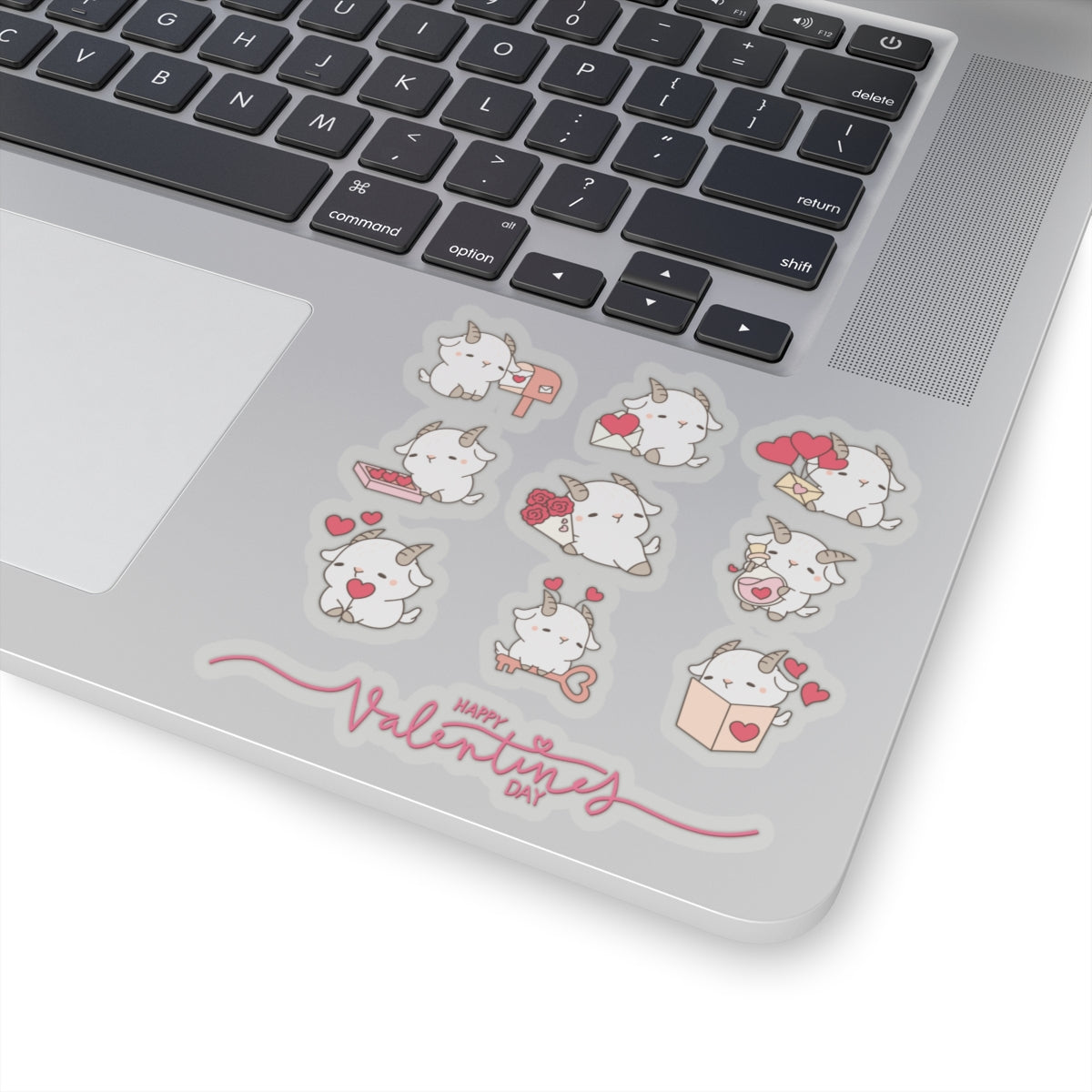 Hello Goat Valentine Stickers