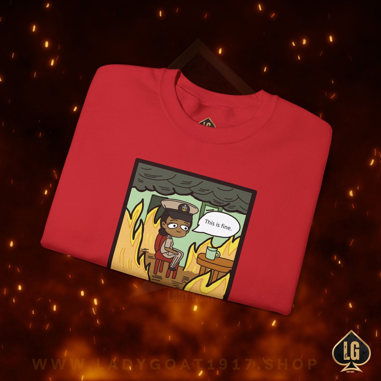 This is Fine ! V5 SCPO Crewneck Sweater