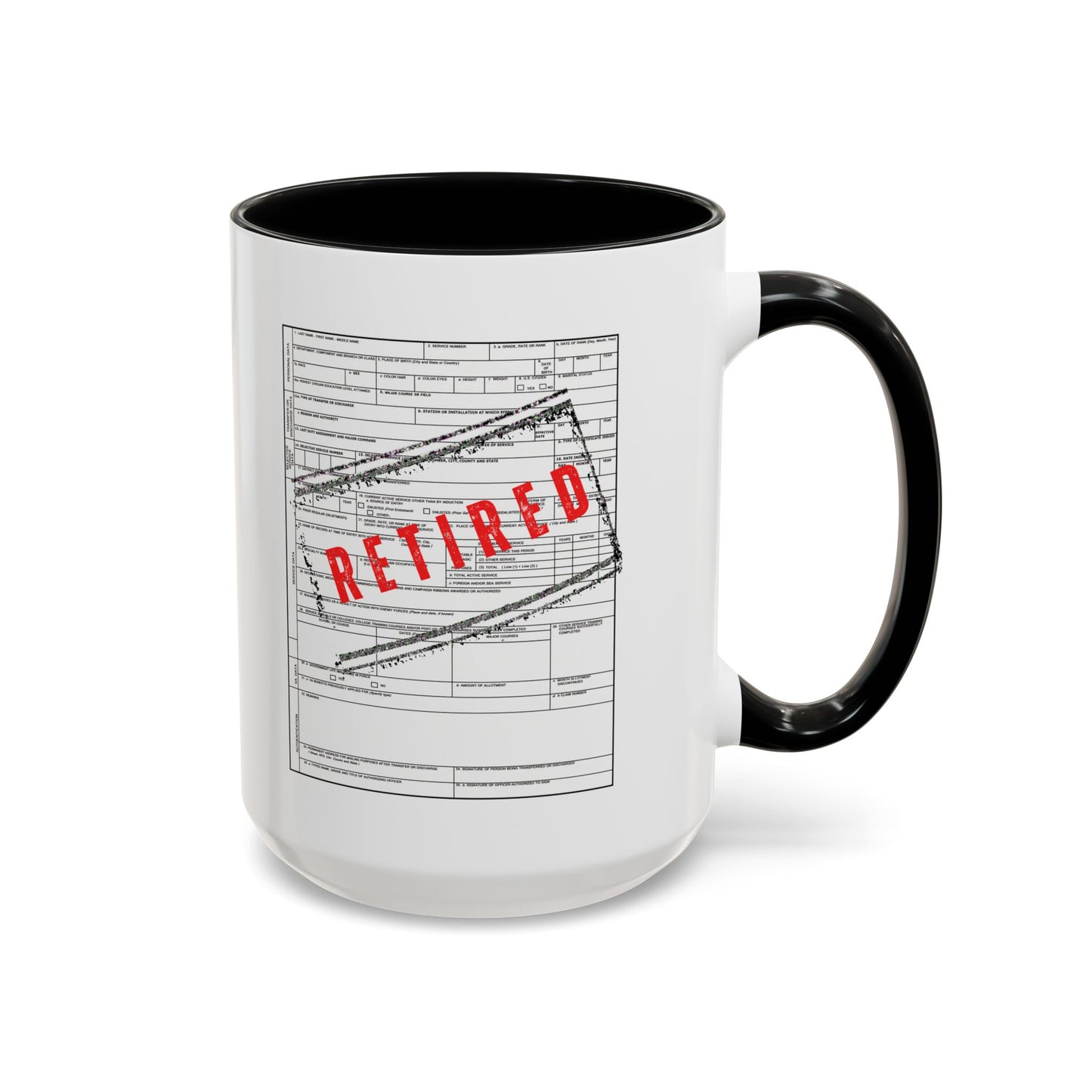 DD214 Retired 15oz Mug