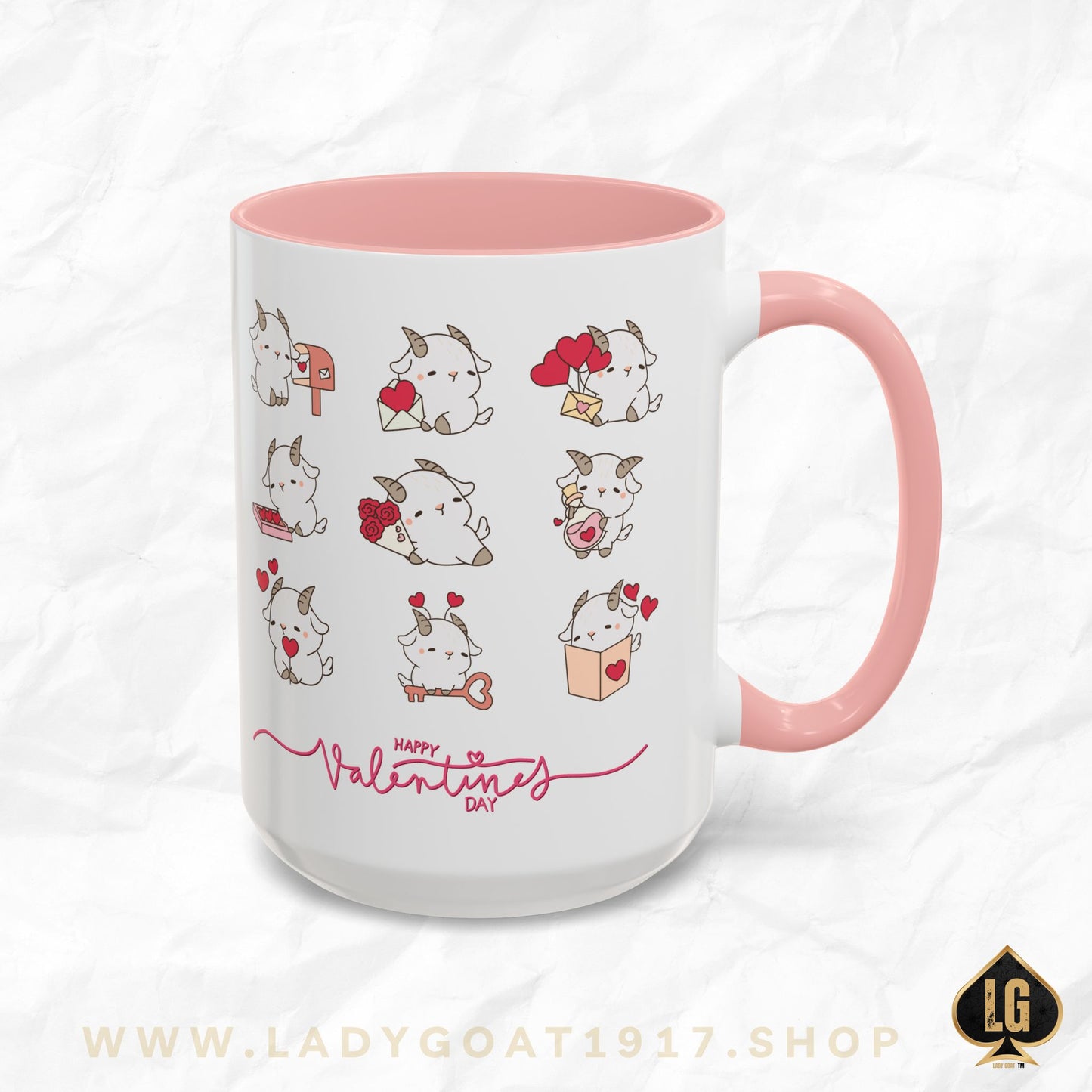 Hello Goat Valentine 15oz Mug