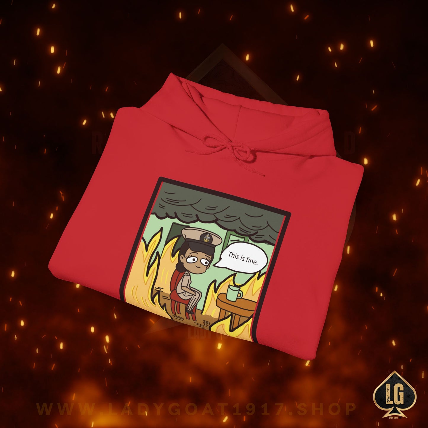 This is Fine ! V1 SCPO Unisex Hoodie