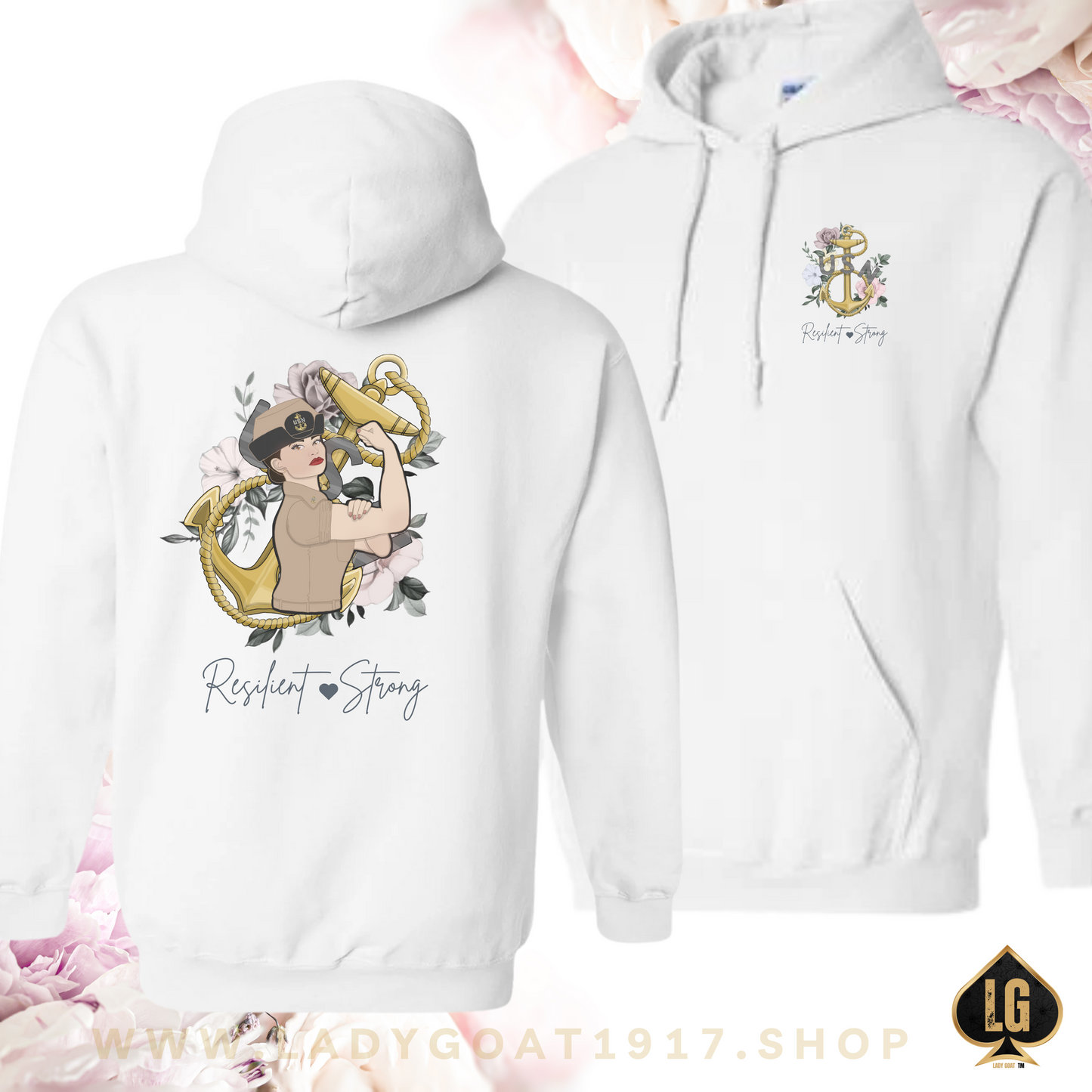 Resilient and Strong V6 Bucket Unisex Hoodie