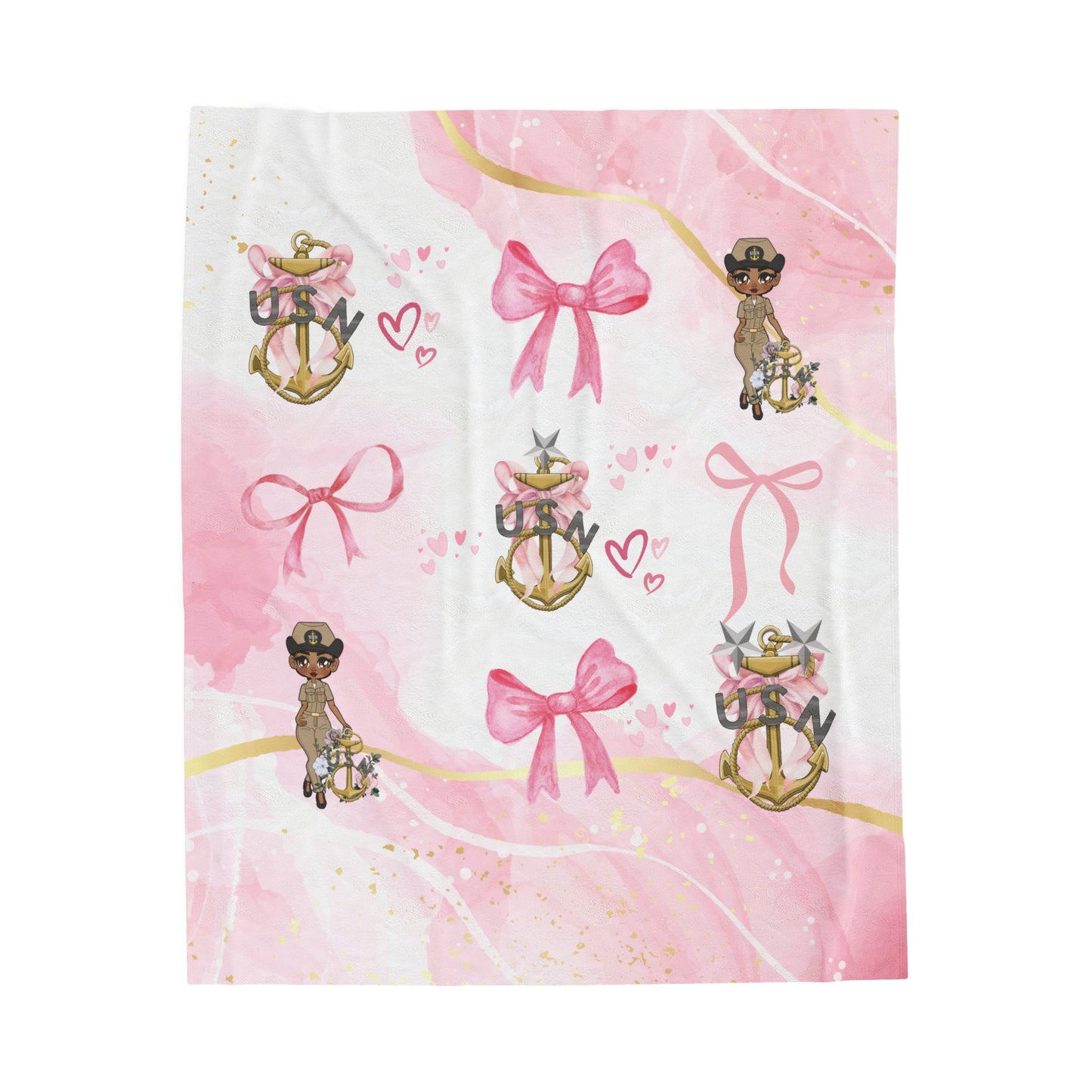 Lady Goat Coquette V2 Fleece Blanket
