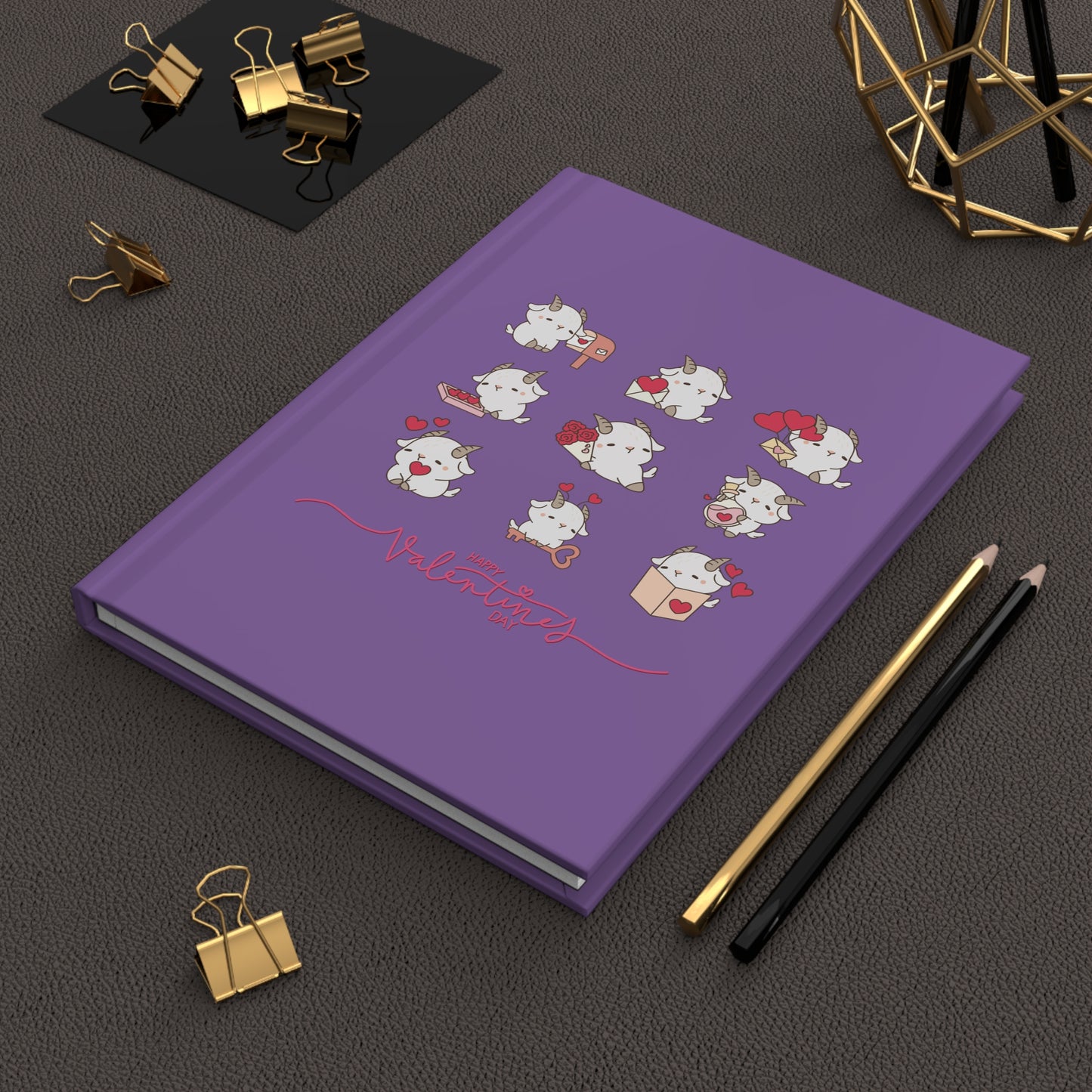 Hello Goat. Valentine Hardcover Journal Matte