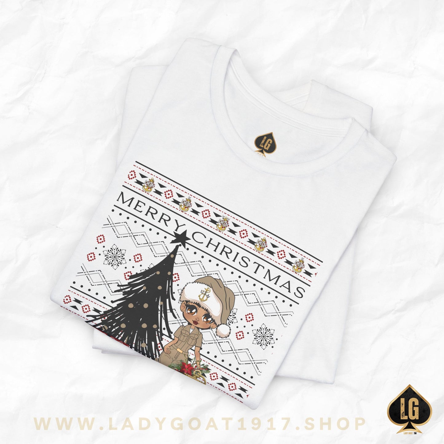 Khaki Christmas V1 Unisex Tee