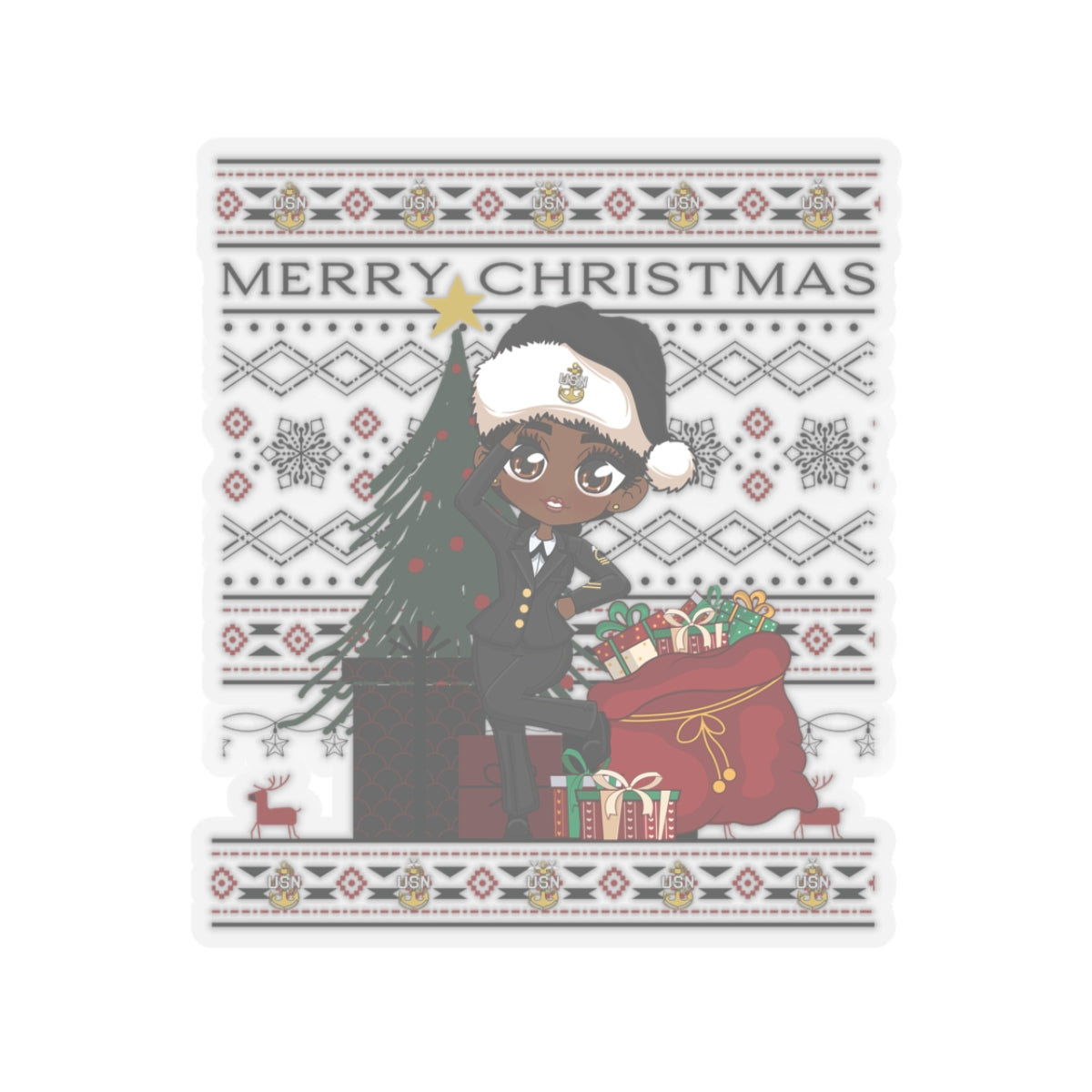 Christmas Blues V2 Stickers
