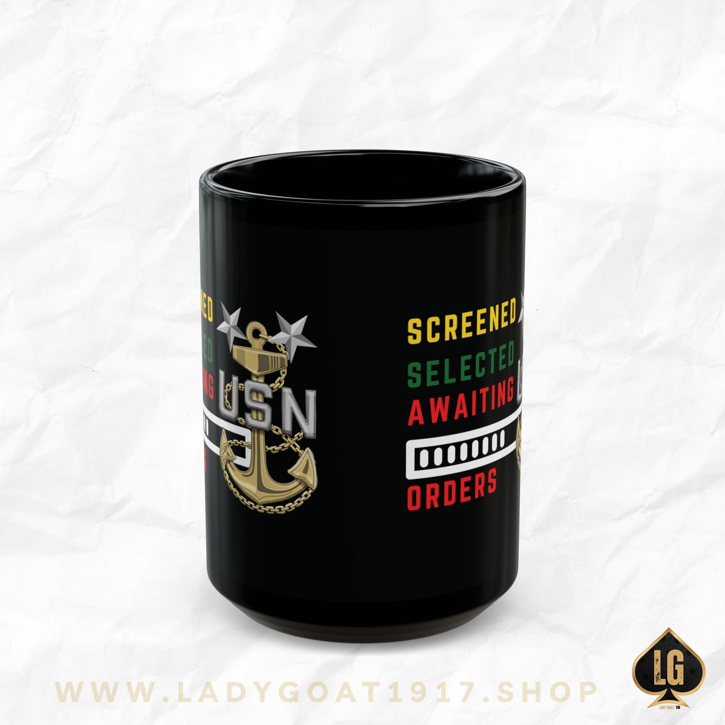 Screened Master Chief Black Mug