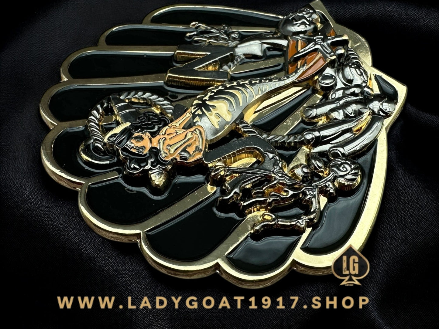 Tails Of The Deep Challenge Coin 25” Gold