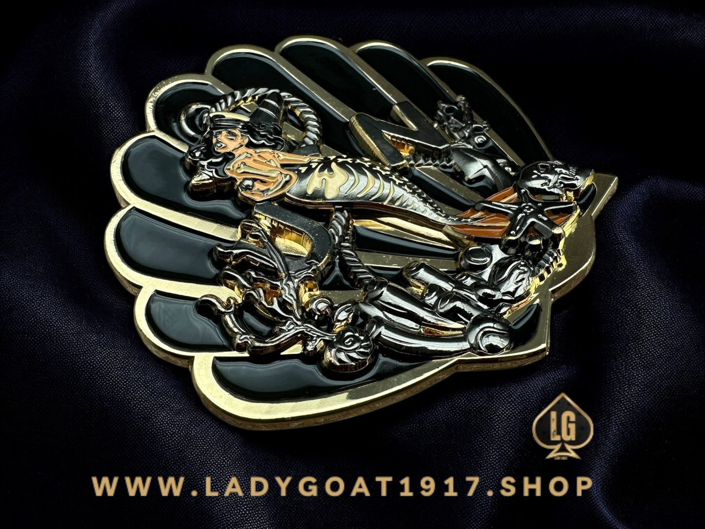 Tails Of The Deep Challenge Coin 25” Gold