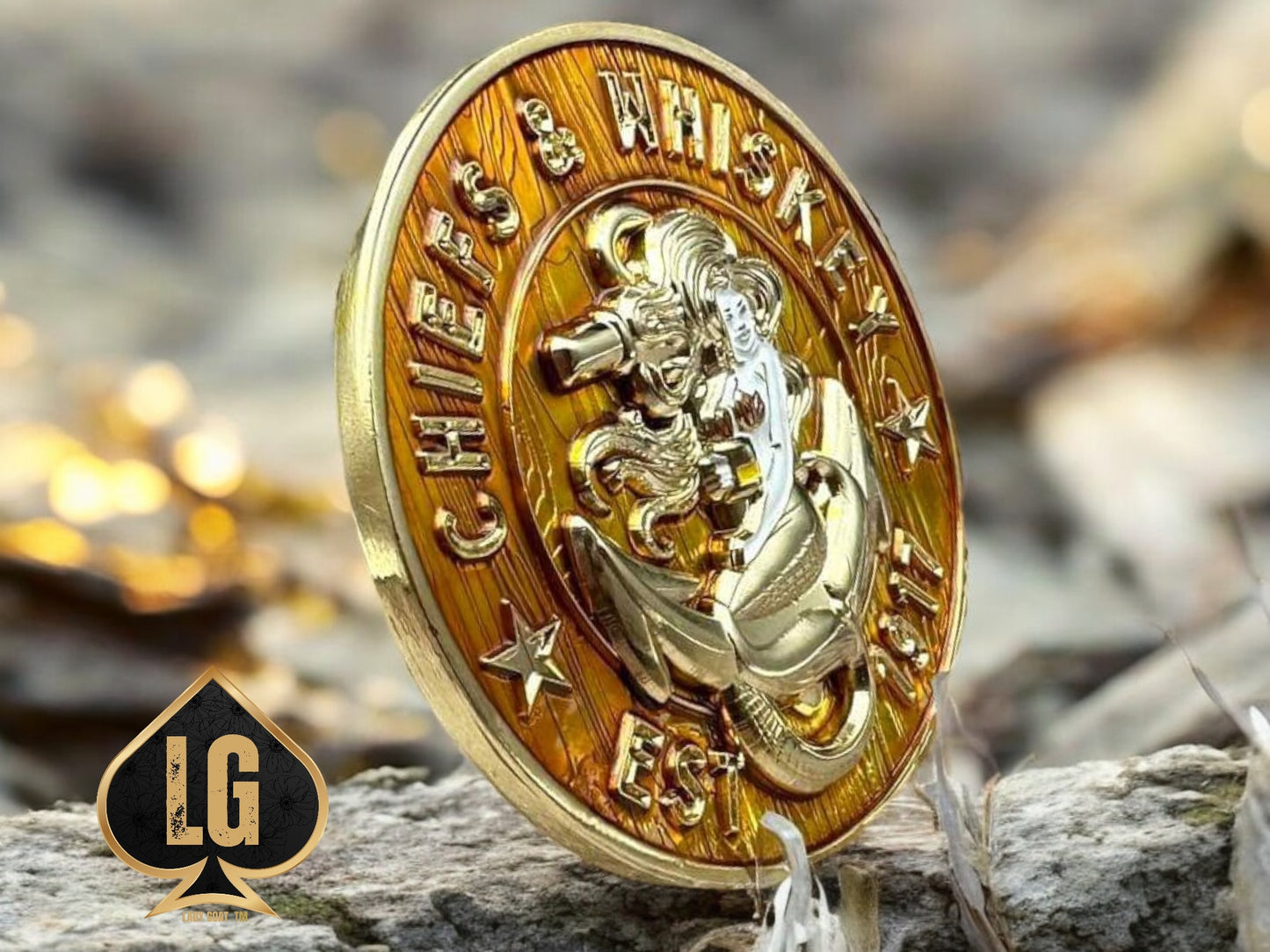 Chiefs and Whiskey Challenge Coin