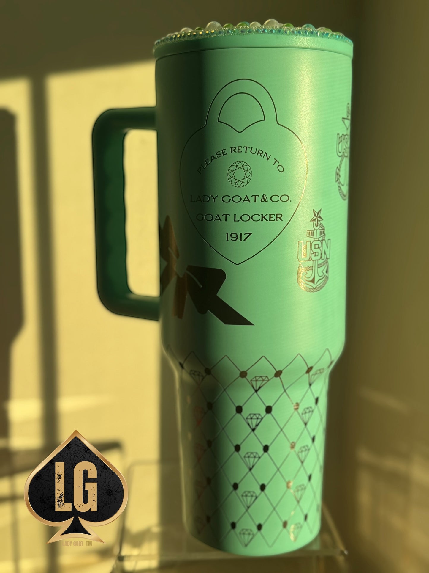 Bling Lady Goat & CO V2 40 oz Tumbler Limited