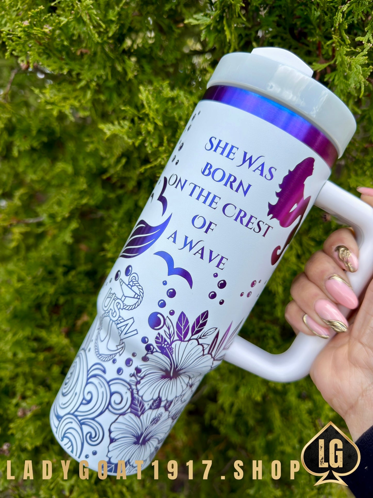 Crest of Wave White OD Tumbler Limited