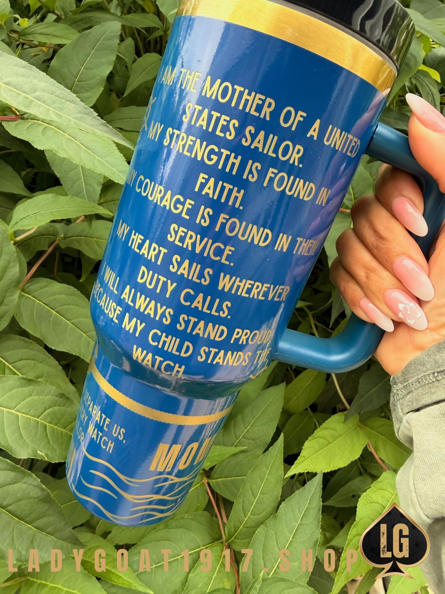 Sailor Mom Creed 40 oz Tumbler BLUE