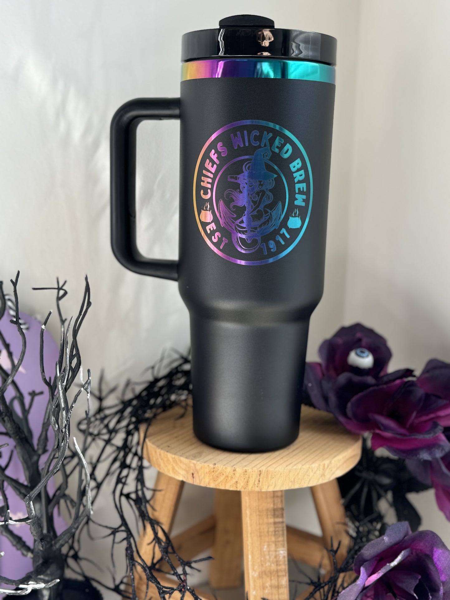 Engraved Wicked Chiief 40 oz Tumbler Limited