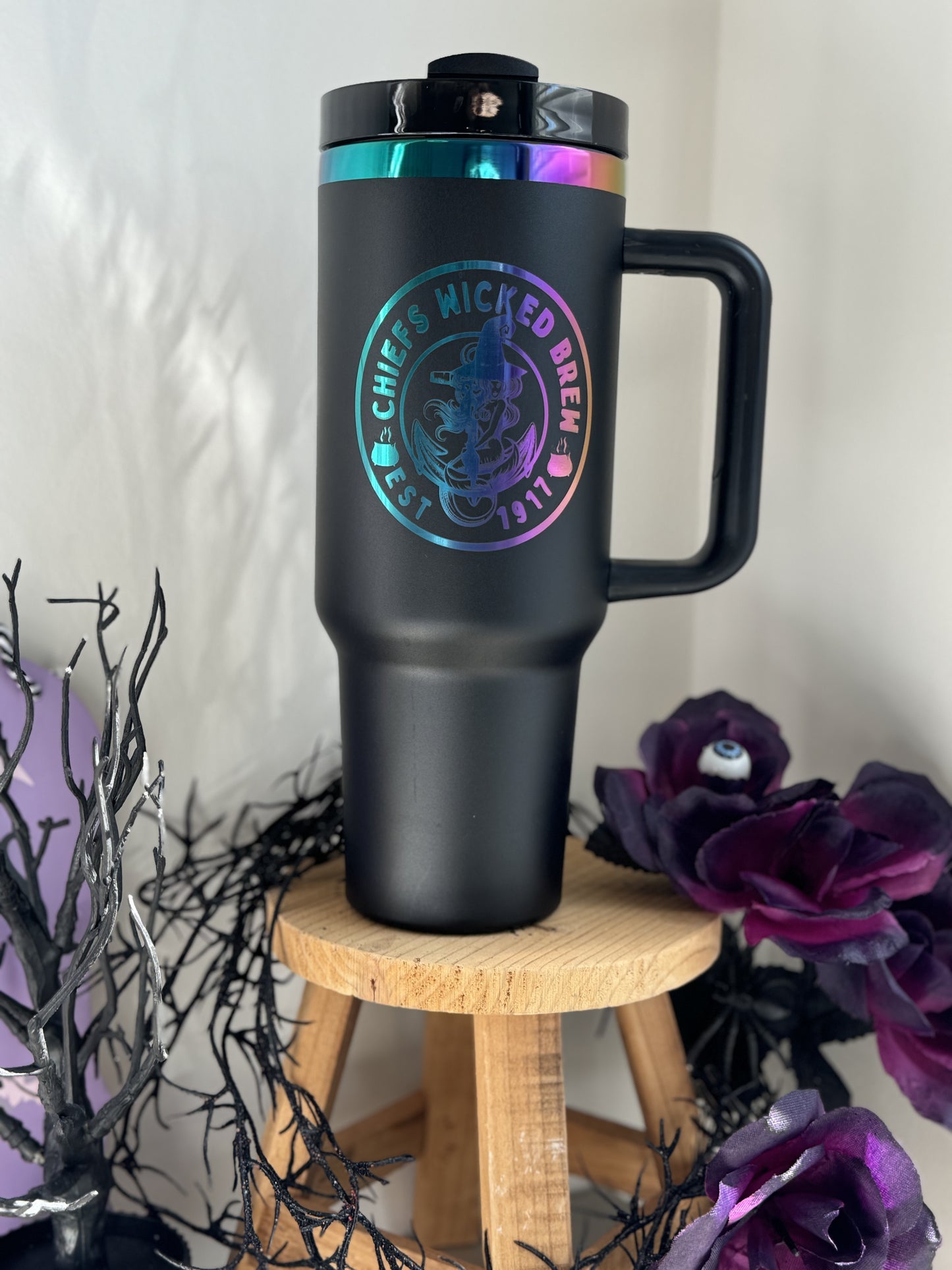Engraved Wicked Chiief 40 oz Tumbler Limited