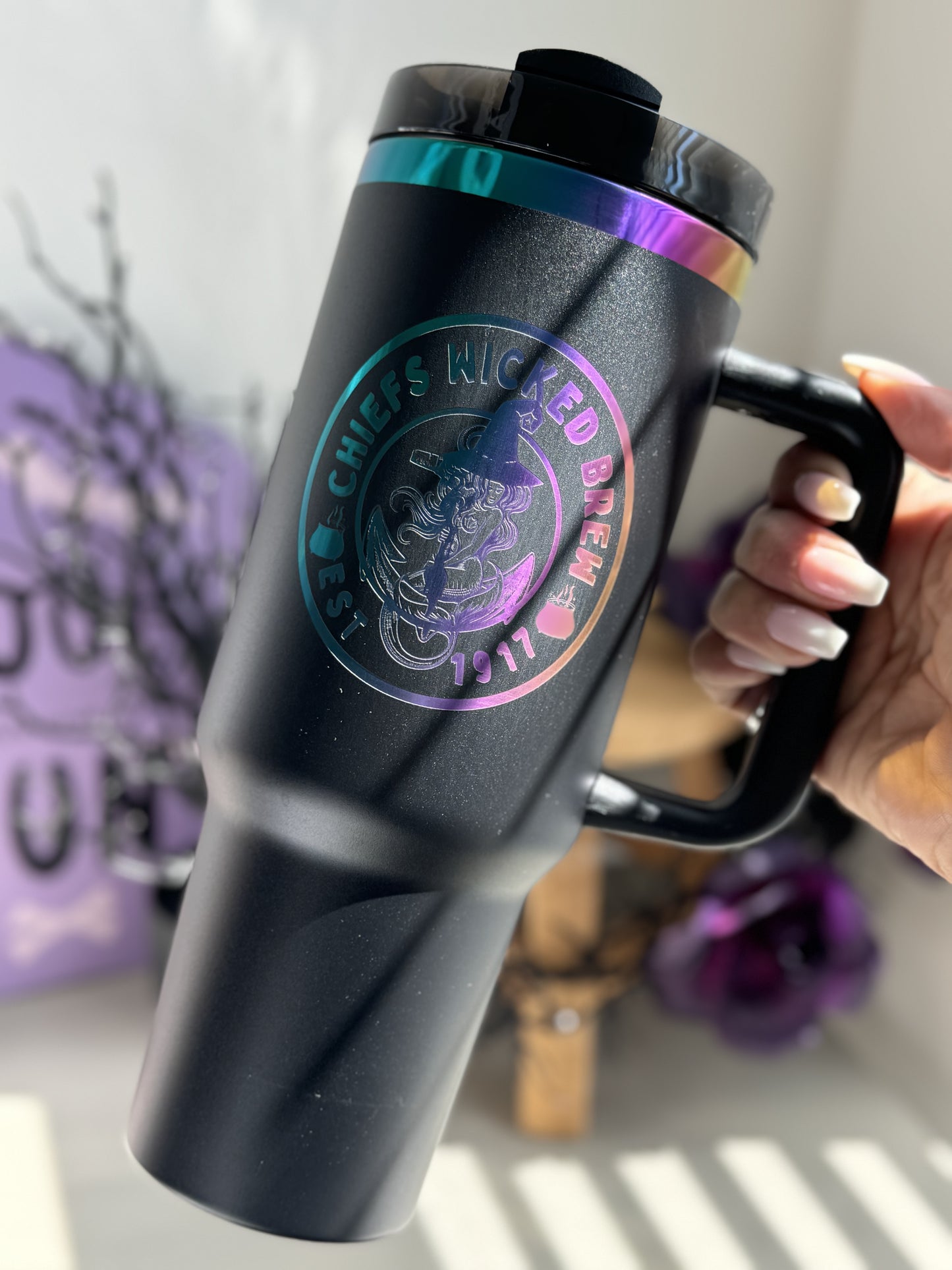 Engraved Wicked Chiief 40 oz Tumbler Limited
