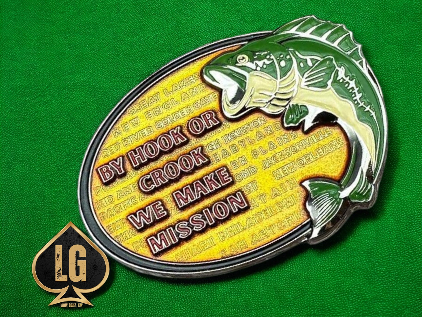 Going Fishing Challenge Coin