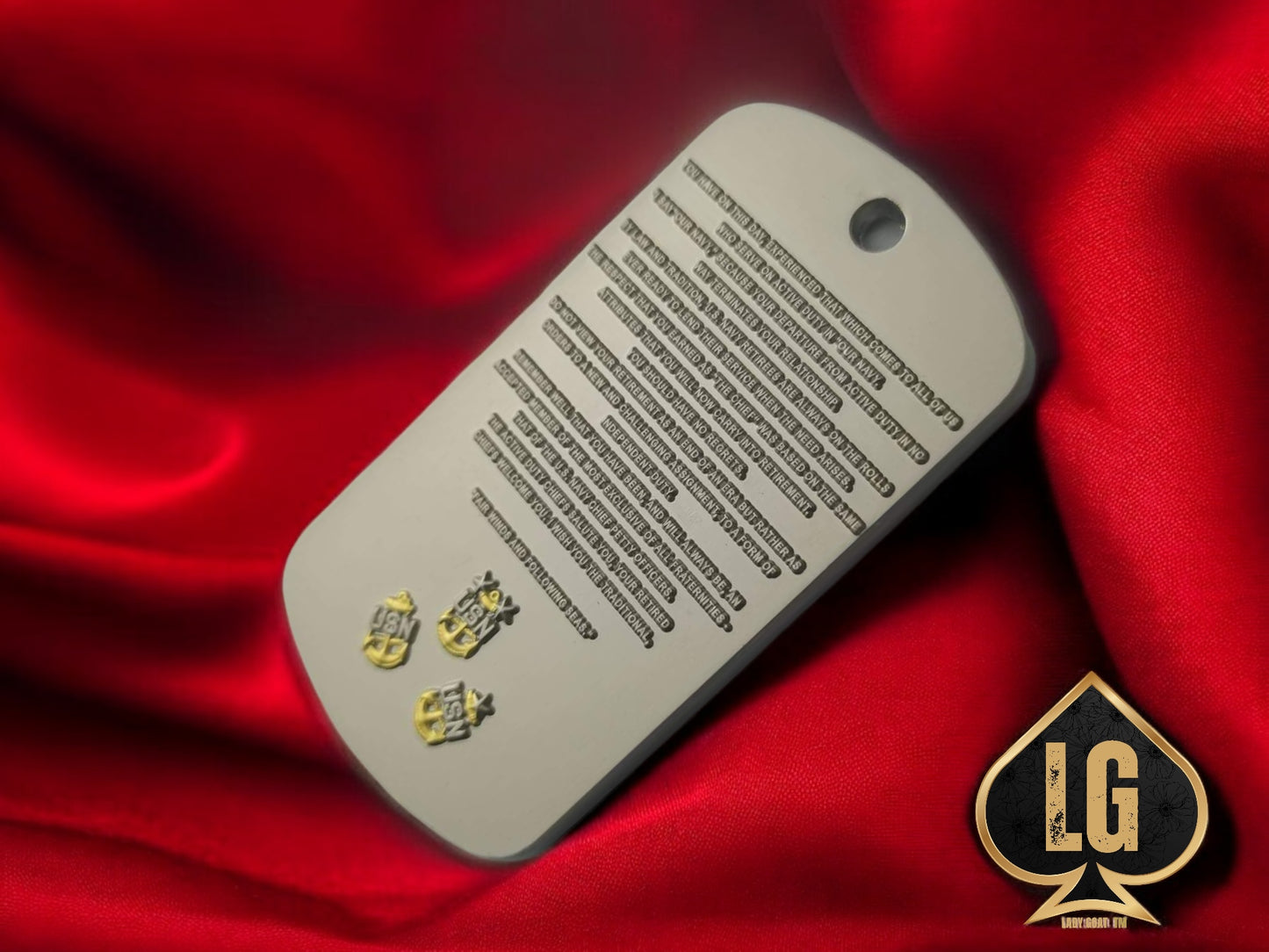 Retired Goat Dog Tag Challenge Coin