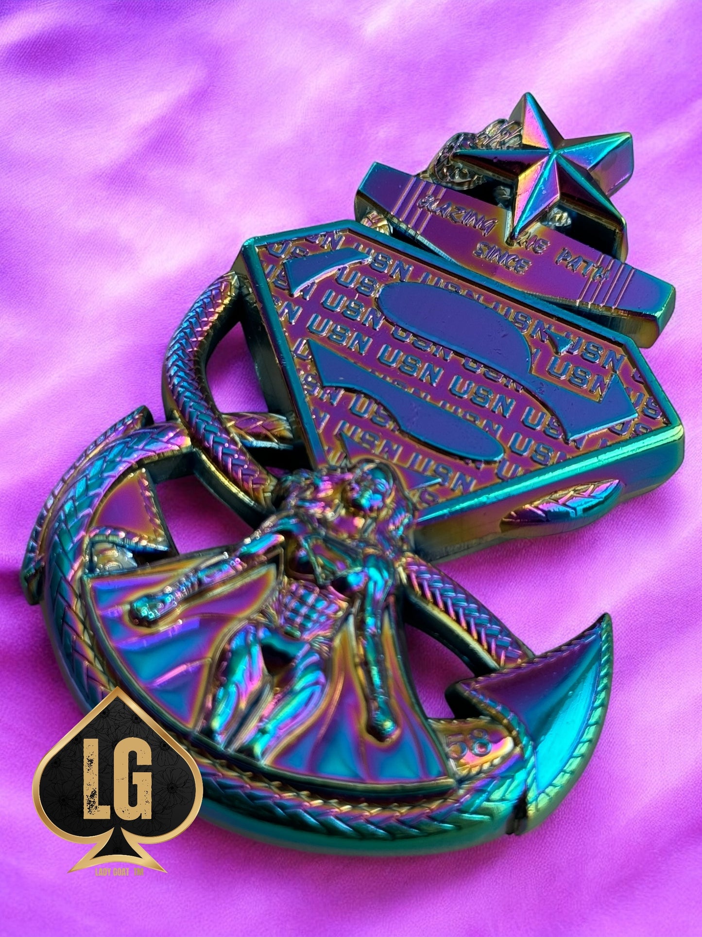 Superwoman Anchor Challenge Coin 23”