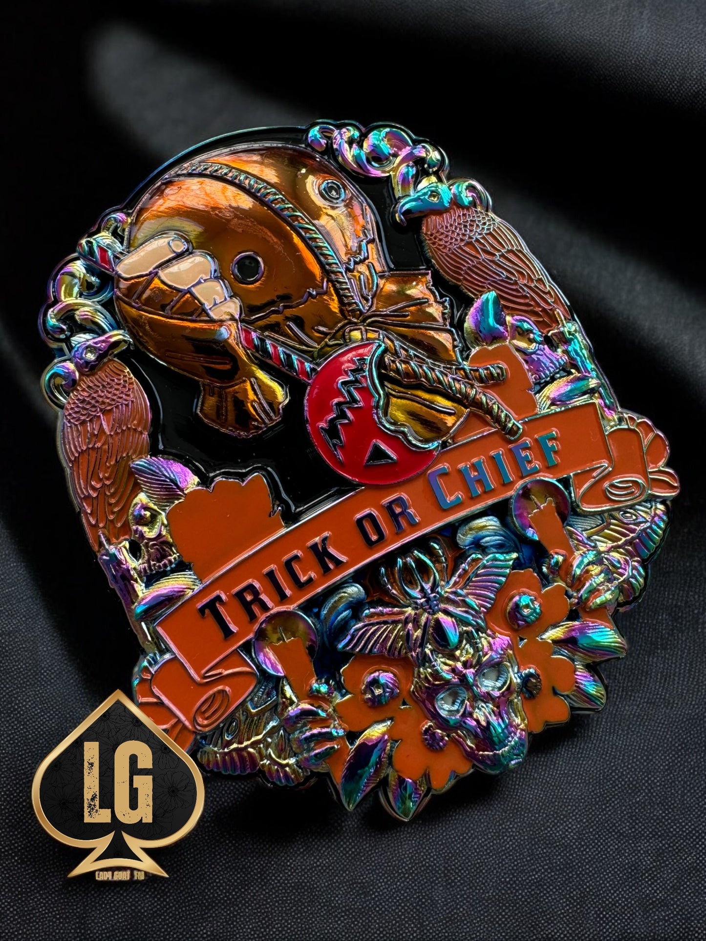 Trick or Chief Horror Challenge Coin 21”