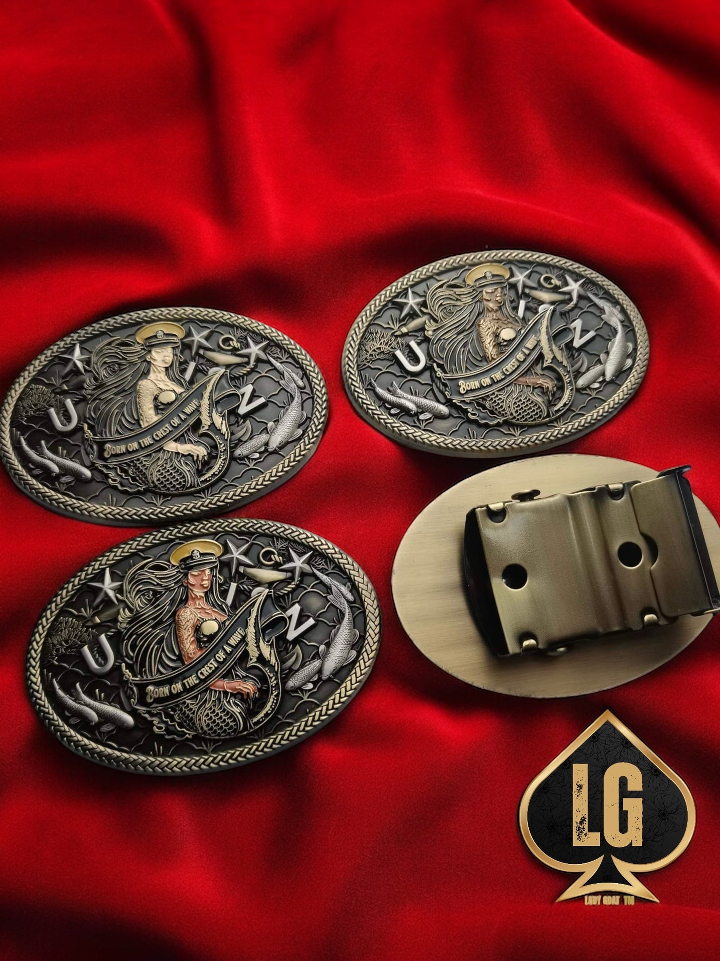 Crest Wave Belt Buckle V1