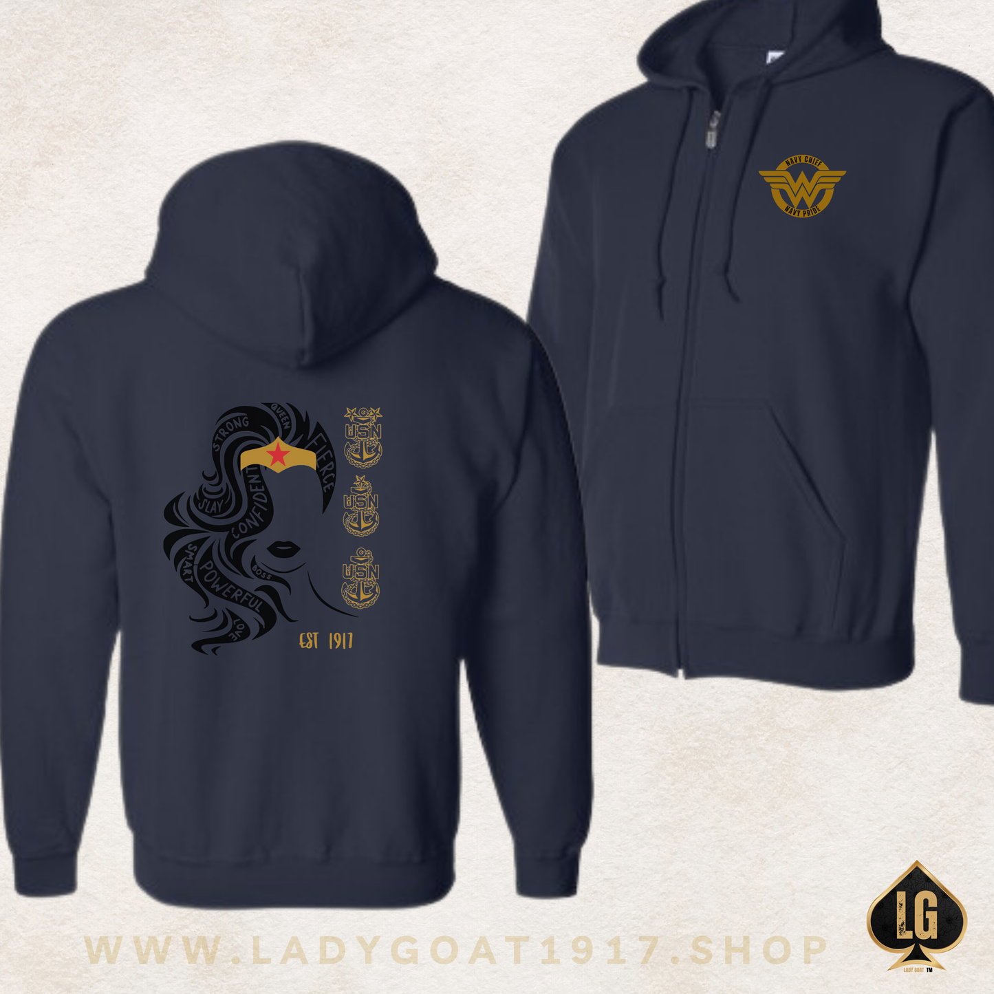 WW O.G Zip Up Unisex Hoodie