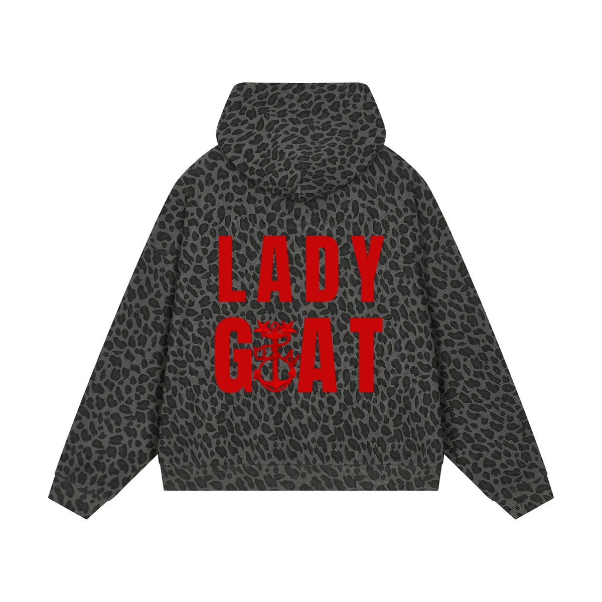 1917 MCPO Unisex Leopard Print Waffle  Zip Hoodie